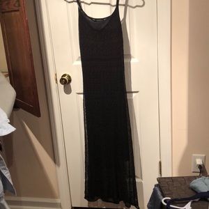 Limited crouchet like lace spaghetti strap dress